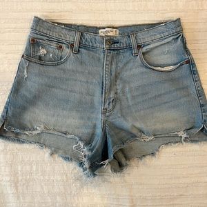Abercrombie & Fitch Curve Love The High Rise Cutoff Short.